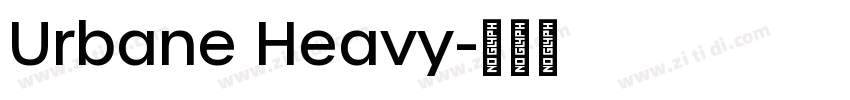 Urbane Heavy字体转换